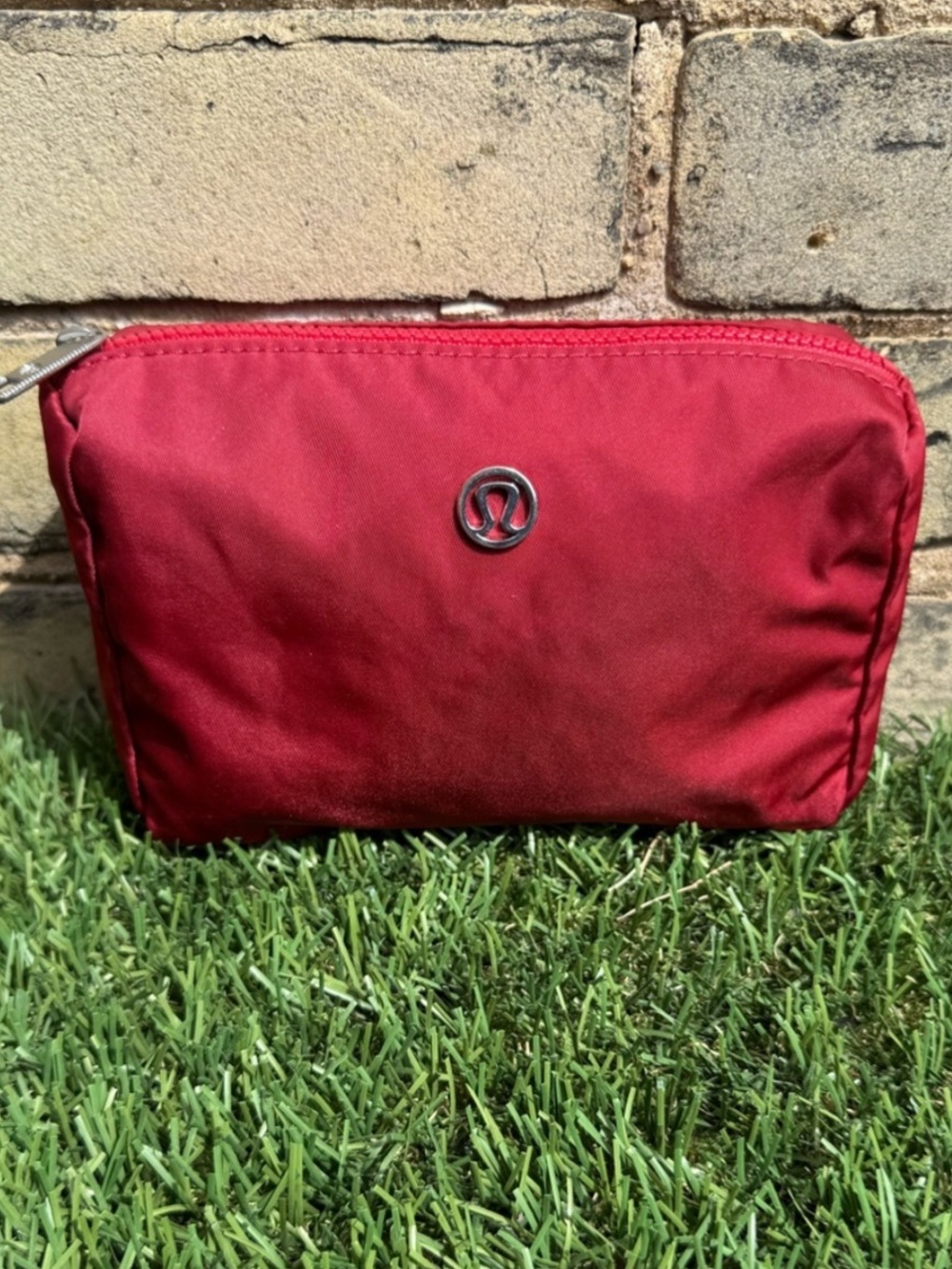 Lululemon Red Cosmetic Pouch